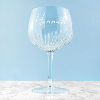 Personalised Crystal Gin Goblet, 3 of 7