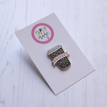 Coffee Lover Pin Badge, 4 of 4