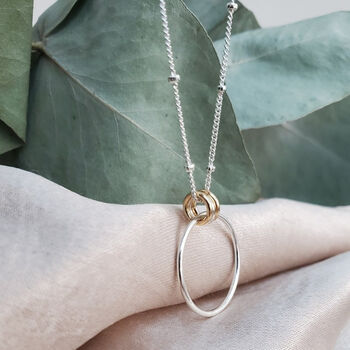 Sterling Silver Milestone Rings 30 40 50 60 70 80 90 Birthday Necklace, 5 of 5