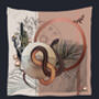 Nude Toned Large Silk Scarf 'Nevada' Serpent Design, thumbnail 1 of 7