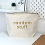 Random Stuff Zipped Storage Bag Pouch, thumbnail 3 of 4