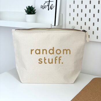 Random Stuff Zipped Storage Bag Pouch, 3 of 4