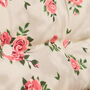 Set Of Two Country Rose Seat Cushions With Ties, thumbnail 3 of 4