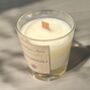 Personalised Patchouli Natural Soy Candle Wooden Wick, thumbnail 2 of 3