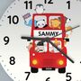 Personalised London Bus Wooden Clock, thumbnail 3 of 3