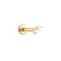 14k Solid Gold And Diamond Labret Stud Earring, thumbnail 1 of 5