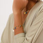 Stretch Gold Plated And Blue Bracelet, thumbnail 1 of 3