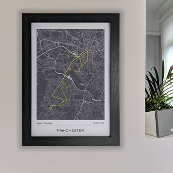 Any Marathon Or Running Event Map Route Print, 11 of 12