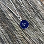 Small Moon And Star Enamel Necklace Sterling Silver, thumbnail 1 of 5