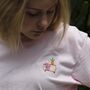 Unisex Hand Embroidered Retro Furniture Tshirt, thumbnail 1 of 7