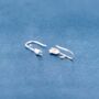 Sterling Silver 925 Tulip Hook Earrings, thumbnail 5 of 6