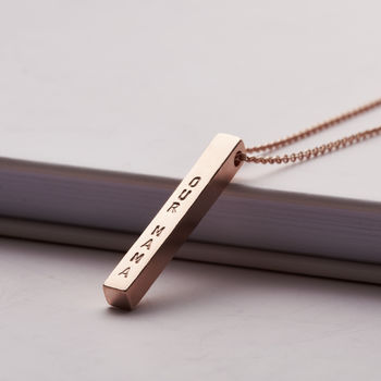 Personalised Bar Necklace, 6 of 10