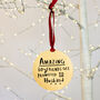 Boyfriends Get Promoted To Husband Christmas Decoration Bauble, thumbnail 2 of 7