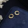 Sterling Silver Delicate Cz Huggie Hoop Earrings, thumbnail 3 of 10