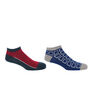 Cube Blue And Polka Denim Men's Trainer Socks Bundle, thumbnail 1 of 7