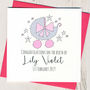 Personalised Glittery New Baby Card, thumbnail 1 of 2