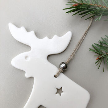 Reindeer Handmade Christmas Tree Decoration, 2 of 4