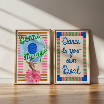 Dance To Your Own Beat Music Art Print, 4 of 12