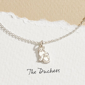 Personalised Pet Cat Dinky Charm Necklace, 2 of 7