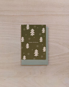 Pack Of Four Cute Scandi Eco Friendly Christmas Cards, 3 of 6