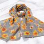 Daffodils Print Scarf, thumbnail 3 of 6