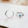 Blue Opal Ear Cuff In Sterling Silver, thumbnail 2 of 10
