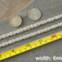 Chunky Byzantine Chain Necklace In Solid Sterling Silver 20 Inches Long, thumbnail 2 of 5