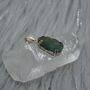 Raw Emerald Pendant Necklace, thumbnail 4 of 12