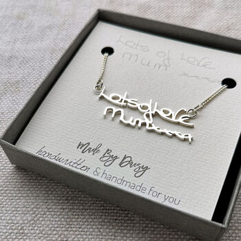 Personalised Handwriting Necklace, 2 of 11