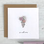 Floral Bouquet Get Well Card, thumbnail 2 of 7