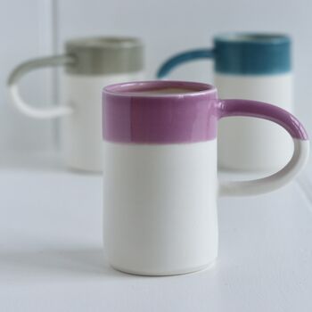 Handmade Colourful Porcelain Dipped Cup, 10 of 12