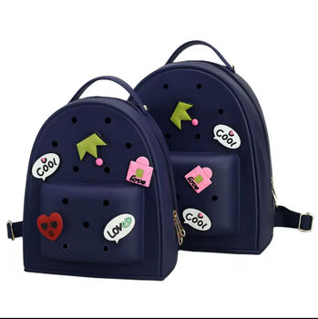 Kid’s Waterproof, Washable, Silicone Croc Backpack’s And Charms, 3 of 11