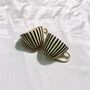 Black Striped Coffee Mugs, thumbnail 1 of 3