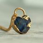Padlock Gemstone Heart Necklace, thumbnail 11 of 12