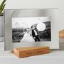 Silver Photo Frame With Personalised Stand, thumbnail 4 of 11