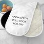 Personalised Double Oven Glove, thumbnail 5 of 8