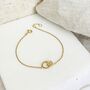 Kelso Alhambra Gold Plated Twisted Rings Bracelet, thumbnail 2 of 4