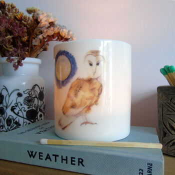 Barn Owl And Moon Candle Holder, 6 of 12