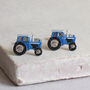 Blue Tractor Cufflinks, thumbnail 1 of 6