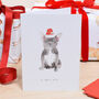 Le Petit Noel French Bulldog Puppy Christmas Card, thumbnail 1 of 4