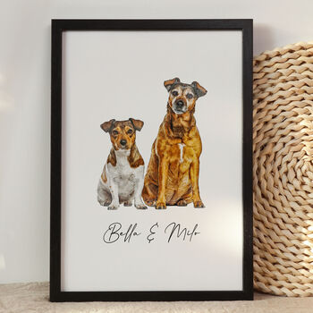 Custom Pet Portrait, Personalised Dog Illustration, 3 of 8
