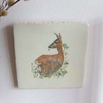 Roe Deer Ceramic Tile Wall Art, 7 of 11