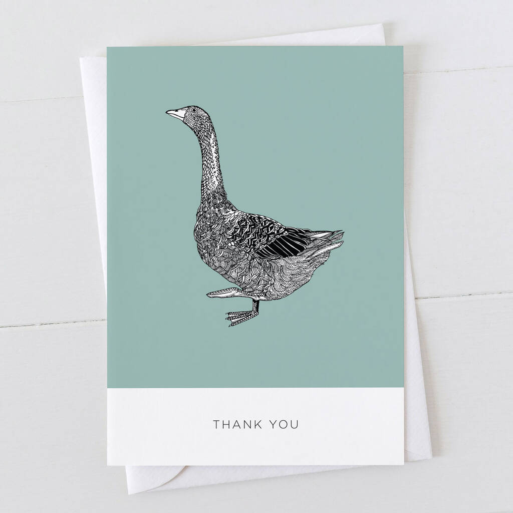 Goose Thank You Card
