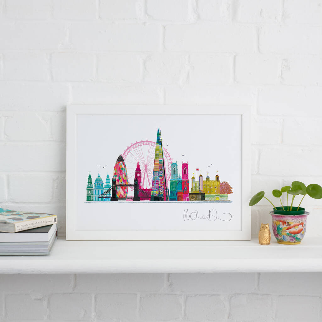 London Skyline Print By I DREW THIS | notonthehighstreet.com