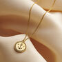 Nautical Anchor Initial Disc Necklace, thumbnail 4 of 7
