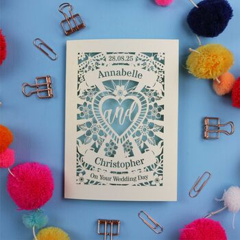 Personalised Wedding Card, 4 of 8
