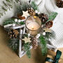 Frosted Berries Christmas Tealight Candle Holder, thumbnail 2 of 5