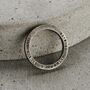 Personalised Oxidised Textured Quote Ring, thumbnail 2 of 4