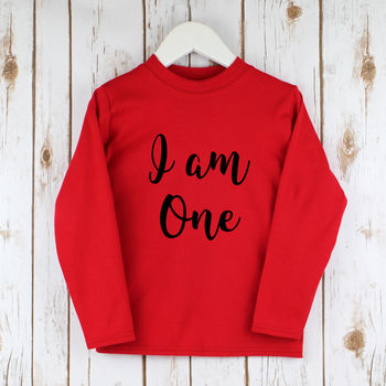 first birthday i am one t shirt by betty bramble | notonthehighstreet.com