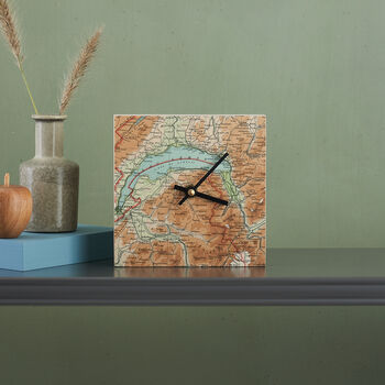 Personalised Map Location Square Clock, 8 of 8